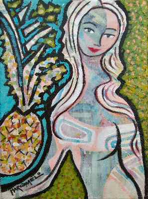 Girl with Pineapple